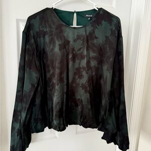 Madewell Floral Green Women's Top